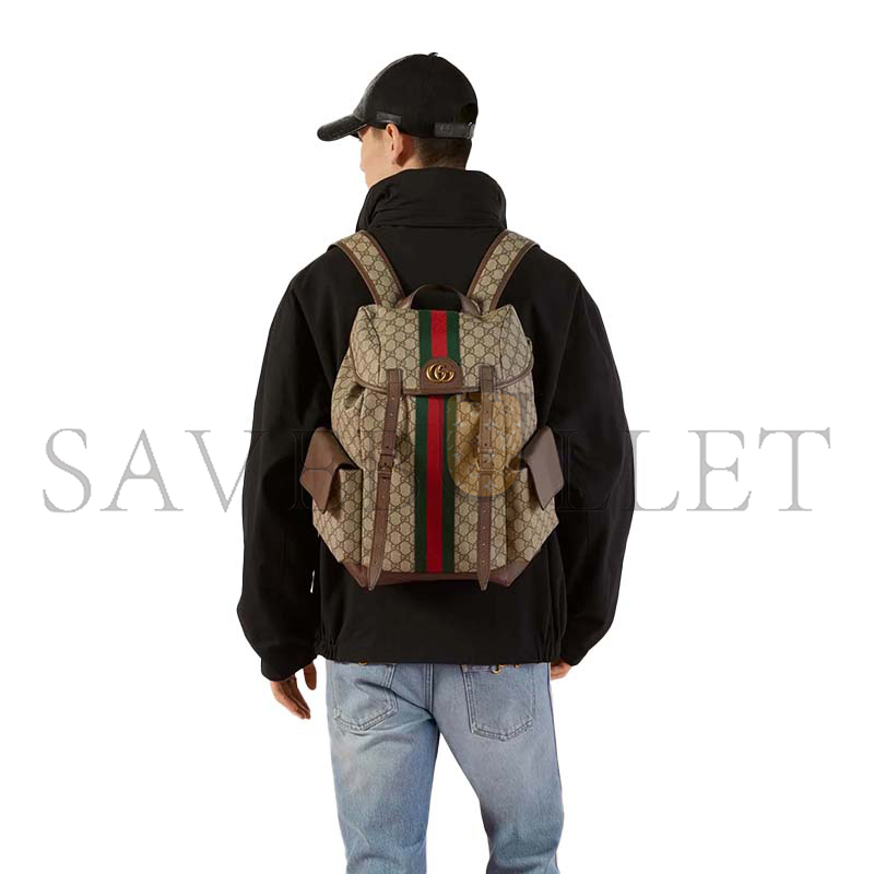 GUCCI OPHIDIA GG MEDIUM BACKPACK 598140 (24*40*16cm)